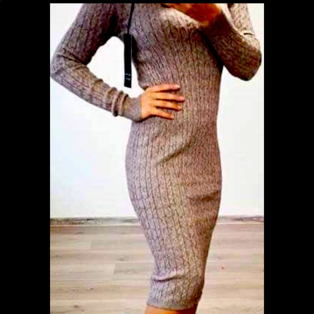 Cashmere blend sweater dress